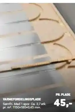 XL-BYG Varmefordelingsplade tilbud