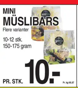 ABC Lavpris Mini müslibars tilbud