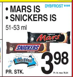 ABC Lavpris Mars is dybfrost snickers is tilbud