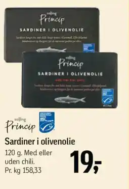 Føtex Solling princip Sardiner i olivenolie tilbud