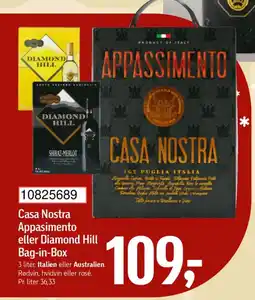 Føtex Casa Nostra Appasimento eller Diamond Hill Bag-in-Box tilbud