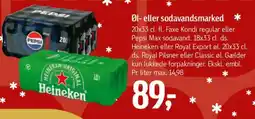 Føtex Øl- eller sodavandsmarked tilbud