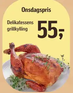 Føtex Delikatessens grillkylling tilbud