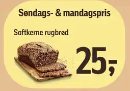 Føtex Softkerne rugbrød tilbud