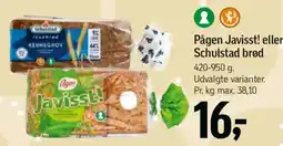 Føtex Pågen Javisst! eller Schulstad brød tilbud