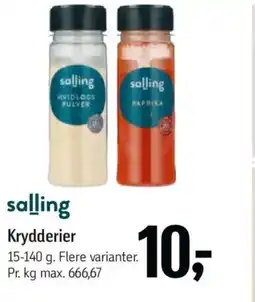 Føtex salling Krydderier tilbud