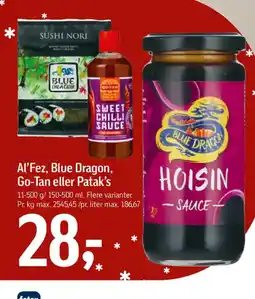 Føtex Al'Fez, Blue Dragon, Go-Tan eller Patak's tilbud