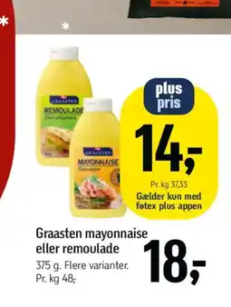 Føtex Graasten mayonnaise eller remoulade tilbud
