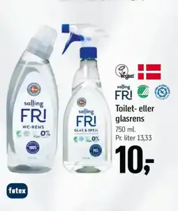 Føtex Toilet- eller glasrens tilbud