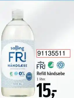 Føtex Salling fri refill håndsæbe tilbud