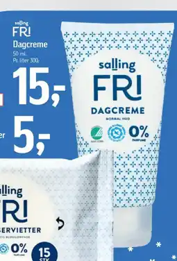 Føtex Salling fri dagcreme tilbud