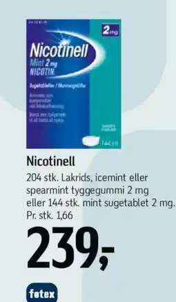 Føtex Nicotinell tilbud