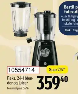 Føtex OBH NORDICA 2-i-1 blen- der og juicer tilbud
