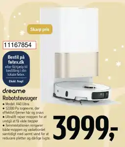 Føtex Dreame Robotstøvsuger tilbud