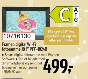 Føtex Frameo digital Wi-Fi fotoramme 10,1" PFF-1024B tilbud