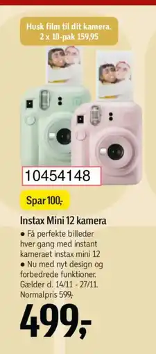 Føtex Instax Mini 12 kamera tilbud