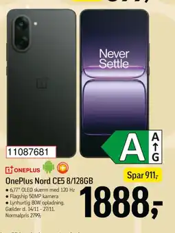 Føtex OnePlus Nord CE5 8/128GB tilbud