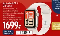 Føtex Apple Watch SE 3 GPS 40mm tilbud