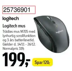 Føtex Logitech mus tilbud