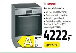 Føtex BOSCH Keramisk komfur tilbud