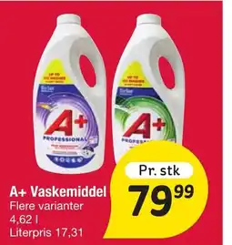 Fakta Tyskland A+ Vaskemiddel tilbud