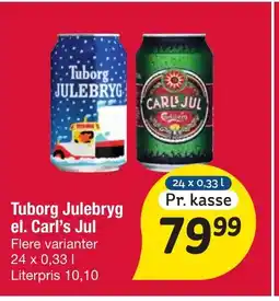 Fakta Tyskland Tuborg Julebryg el. Carl's Jul tilbud