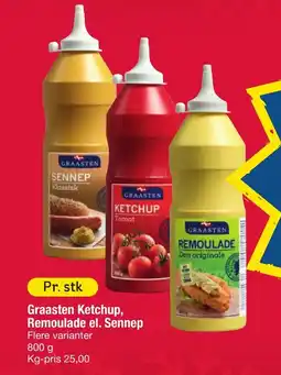 Fakta Tyskland Graasten Ketchup, Remoulade el. Sennep tilbud