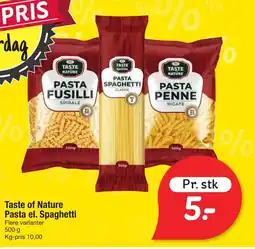 Fakta Tyskland Taste of Nature Pasta el. Spaghetti tilbud
