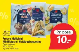 Fakta Tyskland Frosne Møllehjul, Miniflutes el. Hvidløgsbaguettes tilbud