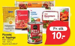 Fakta Tyskland Pizzadej el. Toppings tilbud