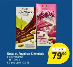 Fakta Tyskland Dubai el. Angelhair Chokolade tilbud