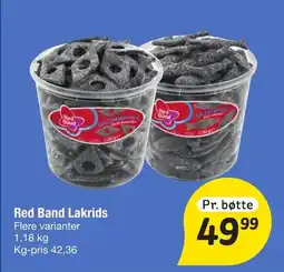 Fakta Tyskland Red Band Lakrids tilbud
