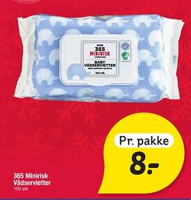 Fakta Tyskland 365 Minirisk Vådservietter tilbud