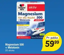Fakta Tyskland Magnesium 500 + Melatonin tilbud