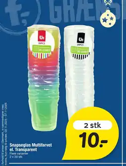 Fakta Tyskland Snapseglas Multifarvet el. Transparent tilbud