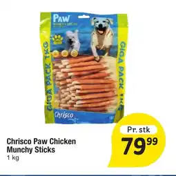 Fakta Tyskland Chrisco Paw Chicken Munchy Sticks tilbud