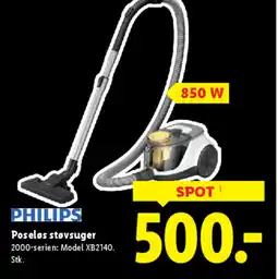 Lidl PHILIPS Poseløs støvsuger tilbud