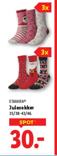Lidl ESMARA® Julesokker tilbud