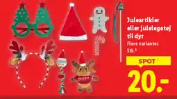 Lidl Juleartikler eller julelegetøj til dyr tilbud