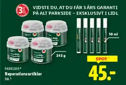 Lidl PARKSIDE Reperationsartikler tilbud