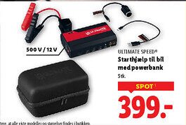 Lidl ULTIMATE SPEED® Starthjælp til bil med powerbank tilbud