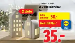 Lidl LIVARNO HOME® LED-porcelænshus tilbud