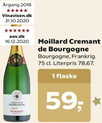 Dagli'Brugsen Moillard Cremant De Bourgogne tilbud