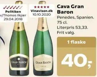 Dagli'Brugsen Cava Gran Baron tilbud