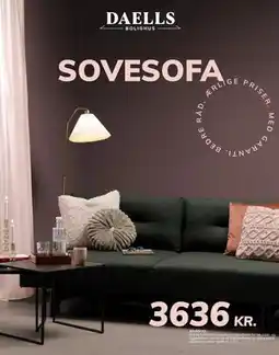 Daells Bolighus SOVESOFA, DKK 3636 tilbud