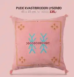 Daells Bolighus PUDE KVAST/BRODERI LYSERØD, DKK 135 tilbud