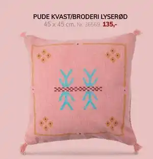 Daells Bolighus PUDE KVAST/BRODERI LYSERØD, DKK 135 tilbud