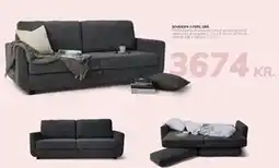 Daells Bolighus SOVESOFA 3 PERS. GRÅ, DKK 3674 tilbud