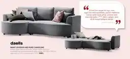 Daells Bolighus SMART SOVESOFA MED RUND CHAISELONG, DKK 6483 tilbud