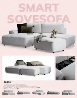 Daells Bolighus SMART SOVESOFA, DKK 5877 tilbud